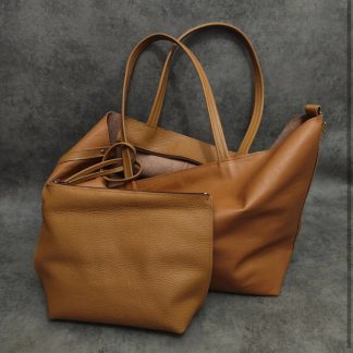 Maxi cartera Café camel