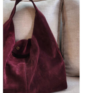 Cartera Hobo burdeo